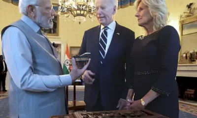 PM ने बाइडेन को घी-नमक, फर्स्ट लेडी को डायमंड दिया,राष्ट्रपति ने व्हाइट हाउस में होस्ट किया प्राइवेट डिनर.. October 6, 2026