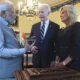 PM ने बाइडेन को घी-नमक, फर्स्ट लेडी को डायमंड दिया,राष्ट्रपति ने व्हाइट हाउस में होस्ट किया प्राइवेट डिनर.. October 6, 2026