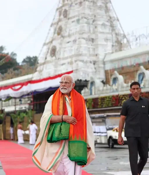 PM मोदी तिरुपति मंदिर पहुंचे,कहा- 140 करोड़ भारतीयों के स्वास्थ्य के लिए प्रार्थना की October 6, 2026