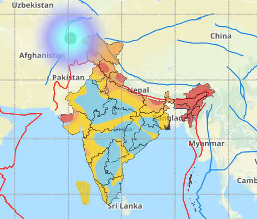 अफगानिस्तान से दिल्ली तक भूकंप के झटके,6.1 रही तीव्रता.. October 7, 2026