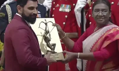 26 खिलाड़ियों को अर्जुन, 5 कोच को द्रोणाचार्य पुरस्कार,क्रिकेट में शमी, शूटिंग में ऐश्वर्य प्रताप अर्जुन अवॉर्डी.. October 7, 2026