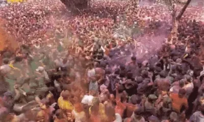 इंदौर में रंगपंचमी की धूम, देखें ड्रोन फागयात्रा के बाद संगम कॉर्नर की गेर पहुंची राजवाड़ा, एम्बुलेंस को दिया रास्ता... October 7, 2026