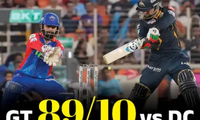 गुजरात 89 रन पर ऑलआउट,अपना सबसे छोटा स्कोर बनाया, दिल्ली ने 8.5 ओवर में जीता मुकाबला; टॉप रिकॉर्ड्स.. October 7, 2026