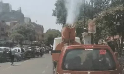 भीषण गर्मी से राहत के लिए छोड़ी पानी की फुहार,जयपुर हेरिटेज नगर निगम ने लगाई 3 एंटी स्मोक गन, सुबह 8 बजे से किया जा रहा छिड़काव October 18, 2026