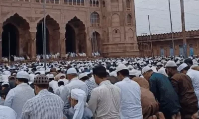 भोपाल में रिमझिम बारिश के बीच ईद की नमाज,देश-दुनिया में अमन के लिए मांगी दुआ, गले मिल बोले- ईद मुबारक October 18, 2026