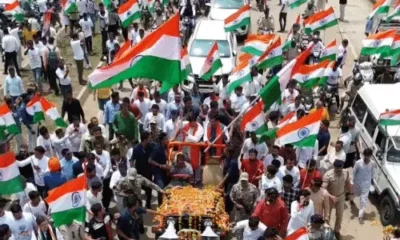 भोपाल में 30Km लंबी तिरंगा यात्रा निकली,कोलार में CM डॉ. मोहन यादव ने दिखाई हरी झंडी; खुली जीप में निकले October 18, 2026