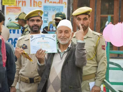 जम्मू-कश्मीर की 24 सीटों पर 1 बजे तक 41% वोटिंग:किश्तवाड़ में बिना पहचान पत्र के वोट डलवाने का आरोप, कुछ देर वोटिंग रुकी October 19, 2026