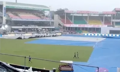 भारत-बांग्लादेश टेस्ट- बारिश के कारण दूसरे दिन का खेल रद्द,पहले दिन सिर्फ 35 ओवर फेंके गए थे, कल भी बारिश के 59% आसार October 18, 2026